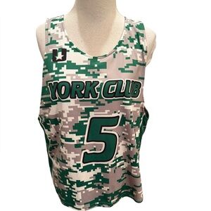 YORK CLUB Lacrosse reversible jersey with the number "5". Size L/XL